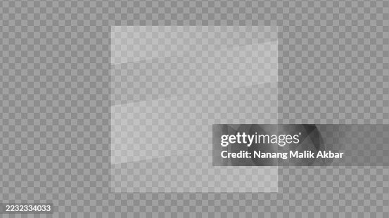 Window Transparent Paper Realistic Clear Flat Glass Window Or Mirror With Transparent Background ...