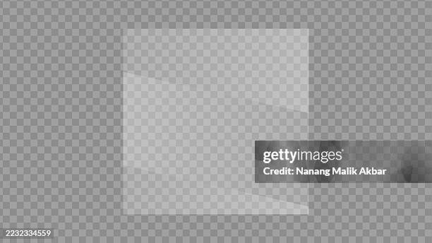 Window Transparent Paper Realistic Clear Flat Glass Window Or Mirror With Transparent Background ...