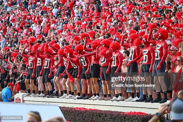 Georgia Bulldogs fans during the NCAA football game between the Marshall Thundering Herd and the Georgia Bulldogs on August 30, 2025 at Sanford...
