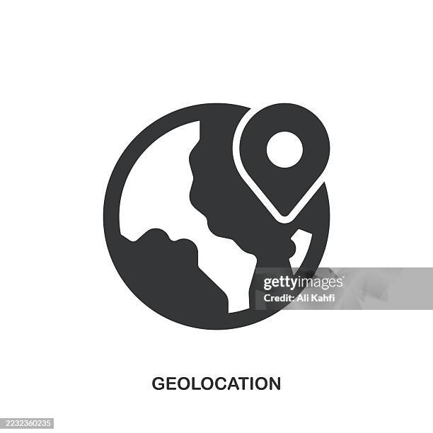 geolocation glyph solid icon. solid icon that can be applied anywhere, simple, pixel perfect and modern style. - mouse cursor eps stock illustrations
