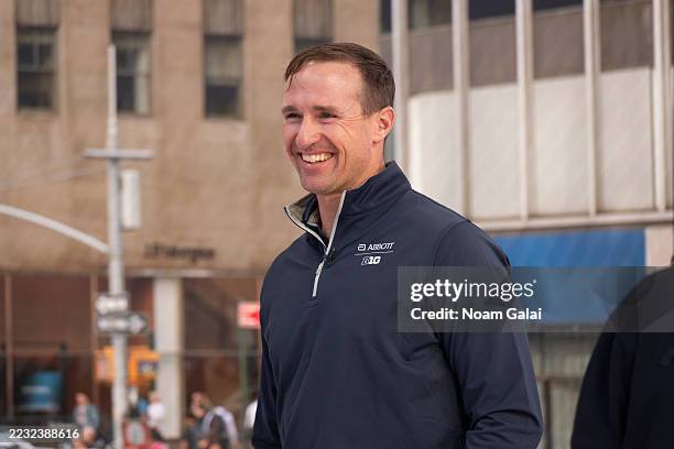 Drew Brees visits "Fox & Friends" at Fox News Channel Studios on August 27, 2025 in New York City.
