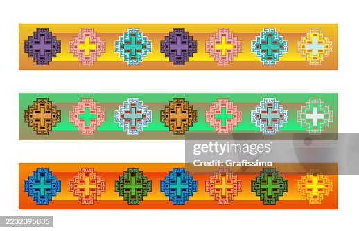 Inca Pattern Designs Antique Inca Textile Pattern Design High-Res Vector Graphic - Getty Images