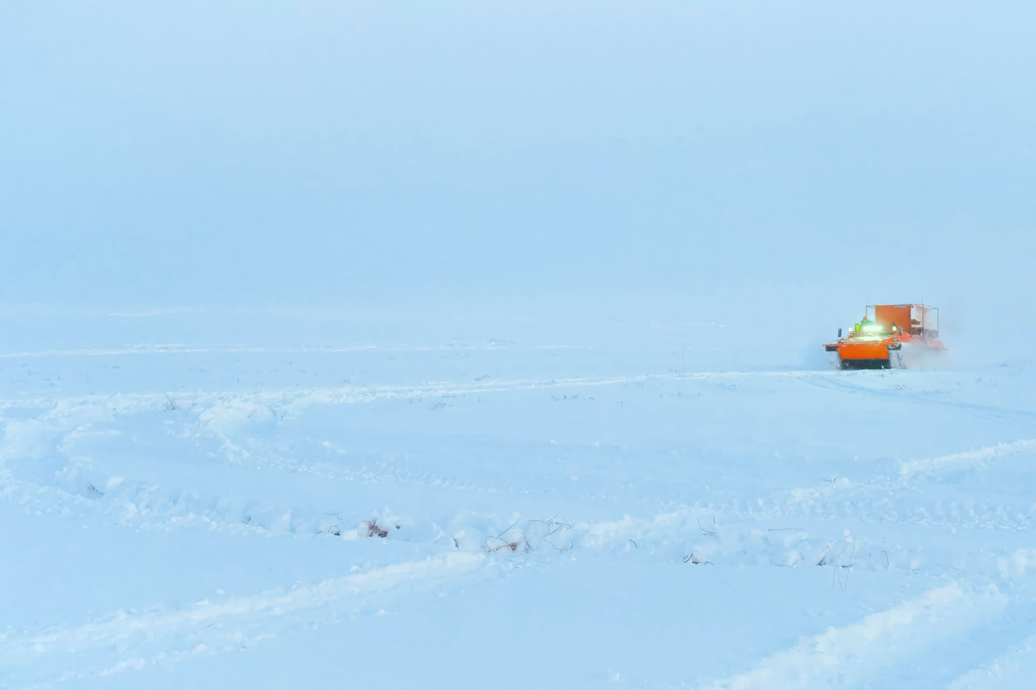 winter heavy equipment