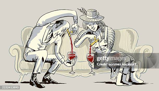 ilustraciones, imágenes clip art, dibujos animados e iconos de stock de vino que apela a la mente y al corazón - bodega de vino