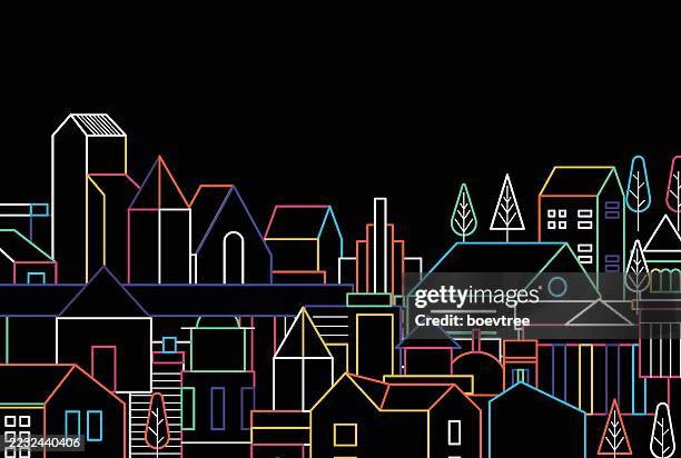line architecture outline - toledo stock illustrations