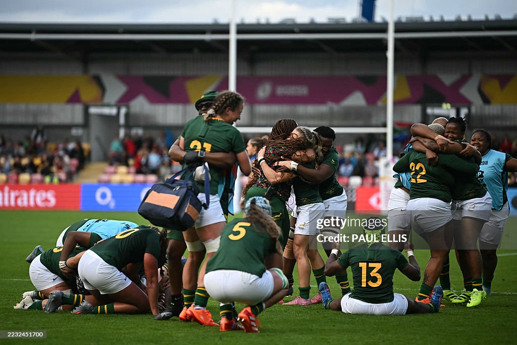 Old Rugby Player Rsa South Africa's players celebrate their win on the final whistle in ...