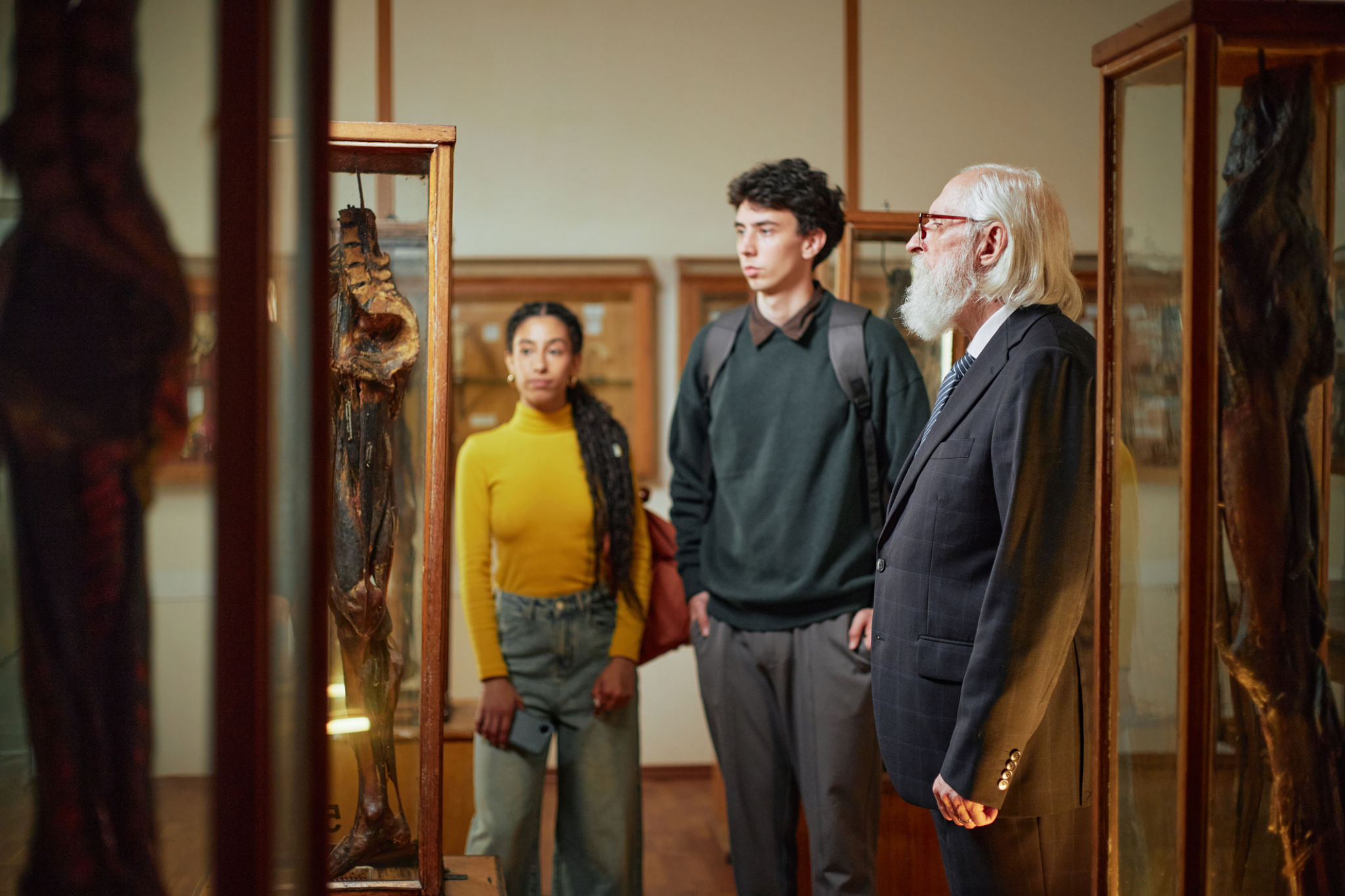 family visiting museum