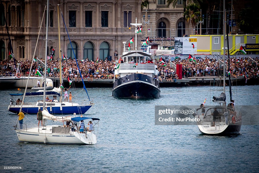 The Global Sumud Flotilla Departs From Barcelona To Gaza With More Than 20 Ships And More Than 300 People