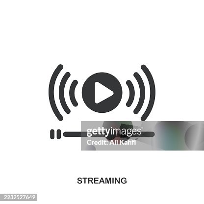 Streaming glyph solid icon. Solid icon that can be applied anywhere, simple, pixel perfect and modern style. Streaming glyph solid icon. Solid icon that can be applied anywhere, simple, pixel perfect and modern style.