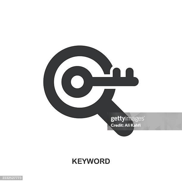 keyword glyph solid icon. solid icon that can be applied anywhere, simple, pixel perfect and modern style. - dictionary stock illustrations