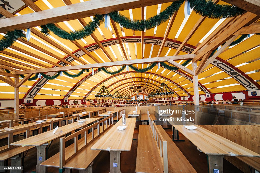 Salão de eventos de decoração tradicional em Munique, Alemanha