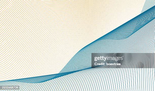 vector blend fluidity wave grids pattern design background - bias stock illustrations
