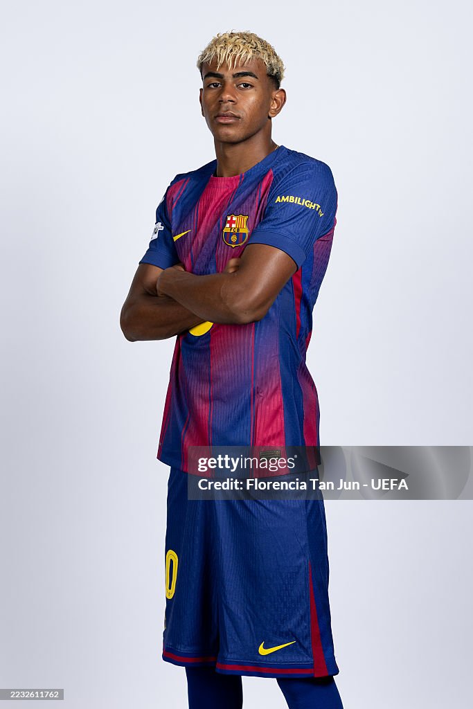 Lamine Yamal Of FC Barcelona Poses For A Portrait During The Official lamine-yamal-of-fc-barcelona-poses-for-a-portrait-during-the-official