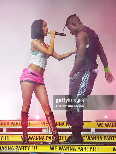 Tyla performs onstage during All Points East at Victoria Park on August 23, 2025 in London, England.