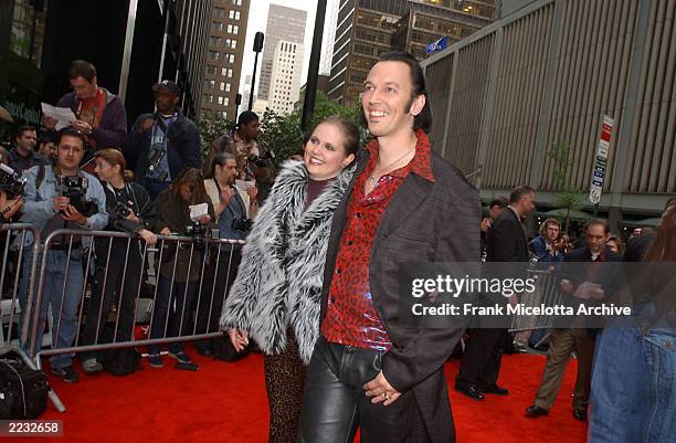 Actor Steve Valentine and his wife Shari during the arrivals for a special screening of "Unfaithful" at the Ziegfeld Theater in New York City, May 6,...