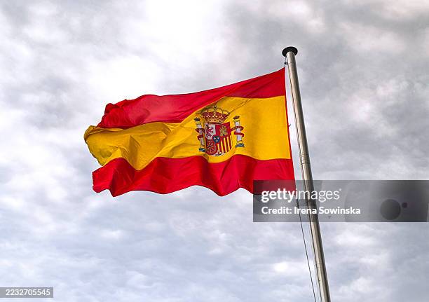 spanish flag - spain flag stock pictures, royalty-free photos & images