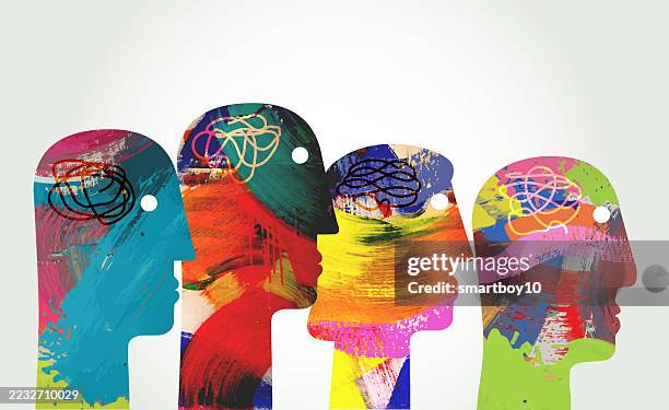 neurodiversity concept - neurodiversity stock illustrations