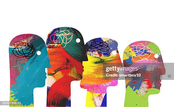 stockillustraties, clipart, cartoons en iconen met neurodiversity concept - alternatieve therapie