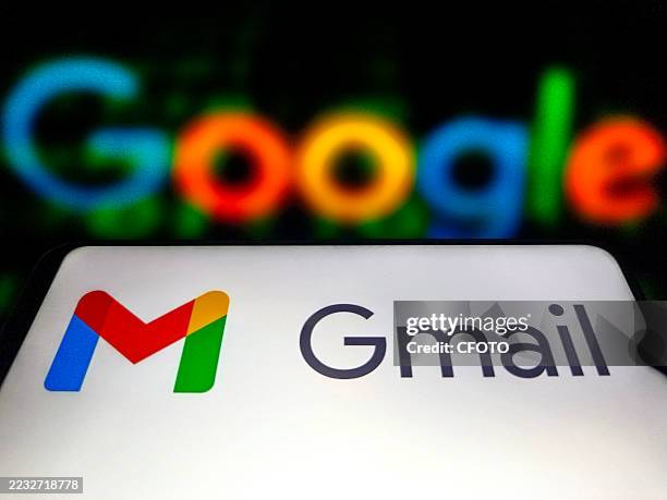 An illustration photo shows Google Gmail logo in a smartphone in Suqian, Jiangsu Province, China on September 2, 2025.