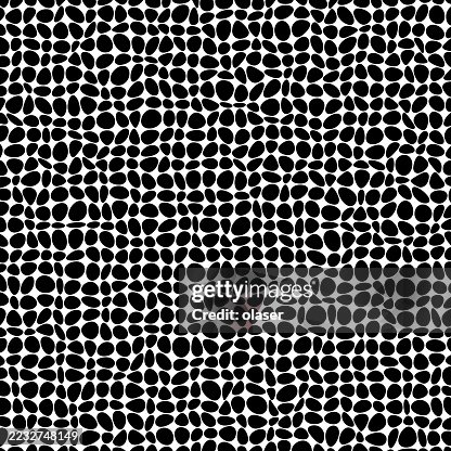 Black and white pebble pattern seamless texture. Black and white pebble pattern seamless texture.