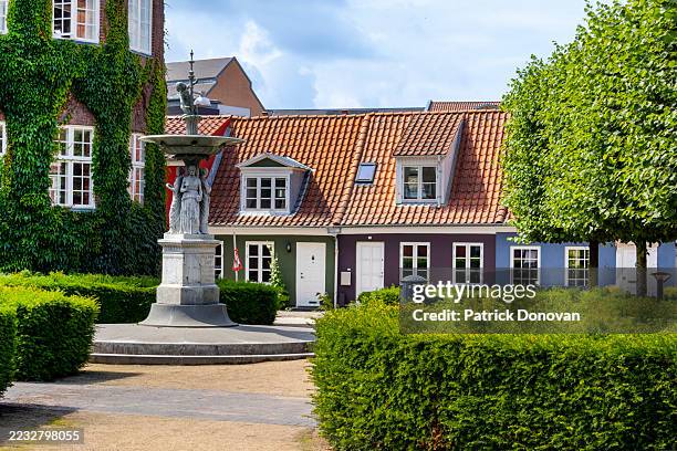 kayerød’s fountain (kayerøds springvand), aalborg, denmark - aalborg stock pictures, royalty-free photos & images