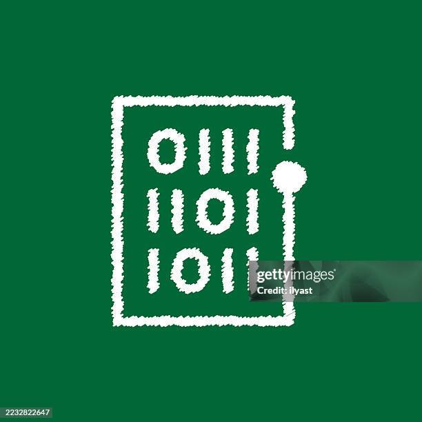 digital file vector icon drawing on chalkboard - dark web stock illustrations