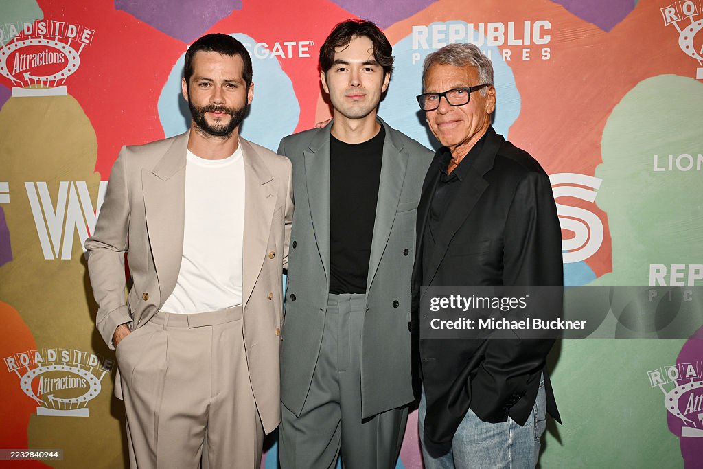 David Permut Dylan O'Brien, James Sweeney, David Permut at the