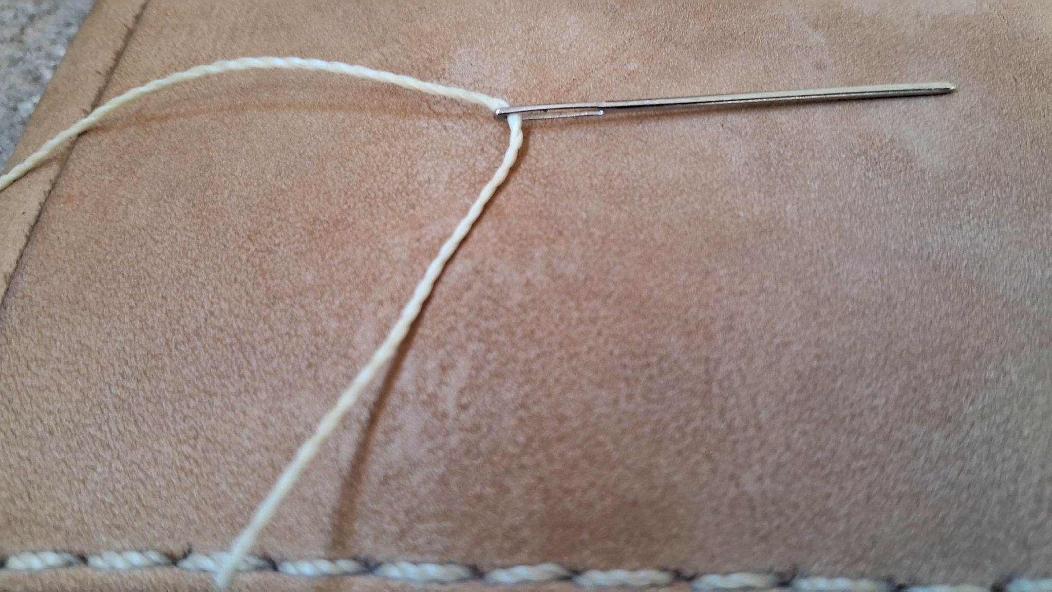 sewing needle closeup