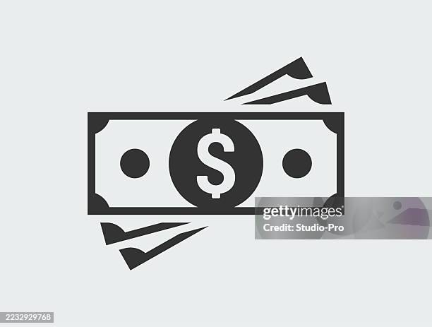 stack of money icon - e statement green stock illustrations