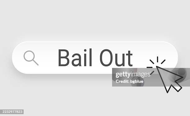bail out - search bar with cursor on blank background - bail stock illustrations