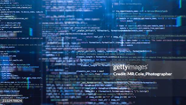 motion graphic of computer code data science and machine learning concept - html stock pictures, royalty-free photos & images