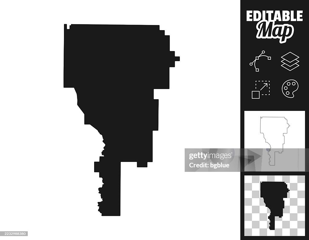 Clayton County, Georgia maps for design. Easily editable