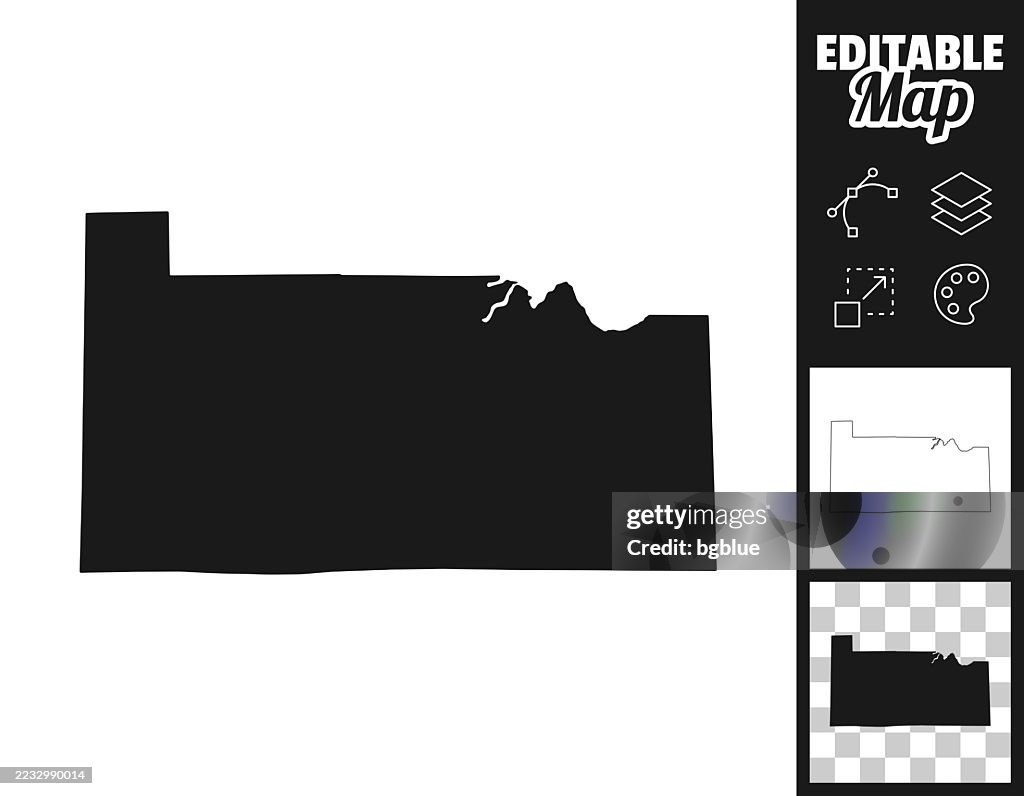 Sandusky County, Ohio maps for design. Easily editable