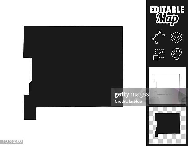 st. joseph county, indiana maps for design. easily editable - south bend indiana stock illustrations