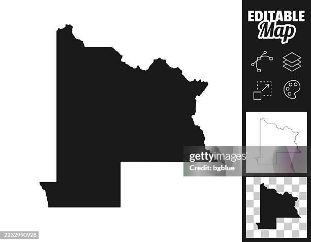 gunnison county, colorado maps for design. easily editable - gunnison colorado stock illustrations