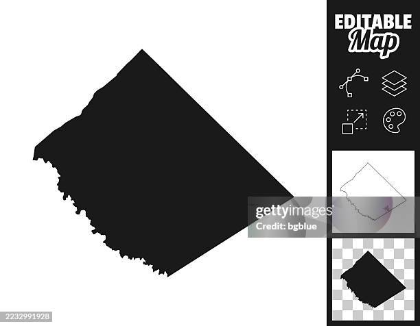caldwell county, texas maps for design. easily editable - lockhart tx stock illustrations