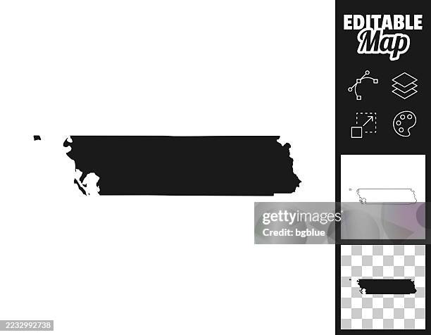 whatcom county, washington maps for design. easily editable - bellingham washington state stock illustrations