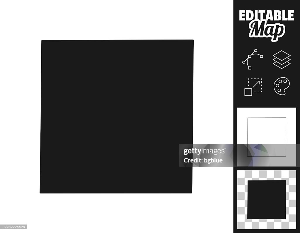 Ellis County, Kansas maps for design. Easily editable
