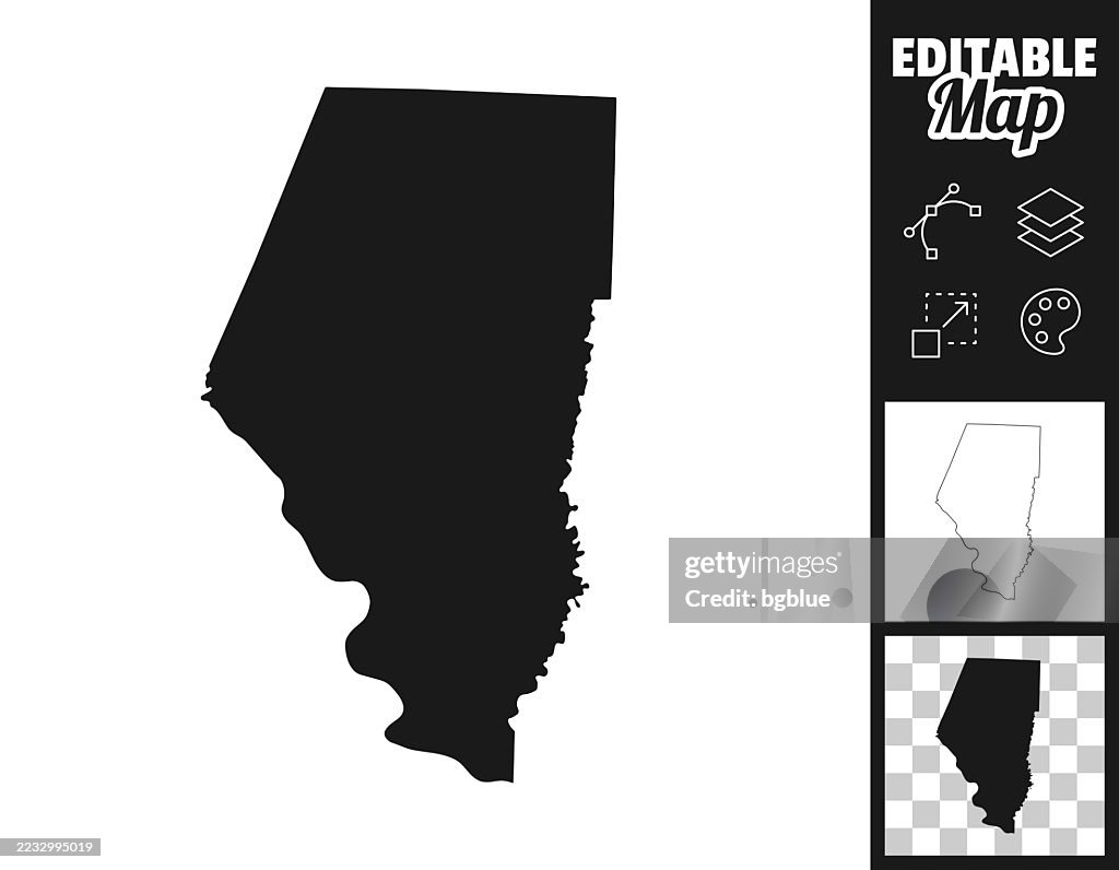 Boone County, Missouri maps for design. Easily editable
