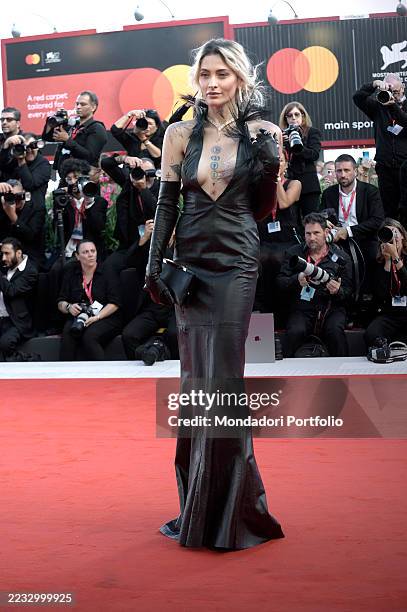 American actress and model Paris Jackson at the 82 Venice International Film Festival 2025. Frankenstein Red Carpet. Venice , August 30th, 2025