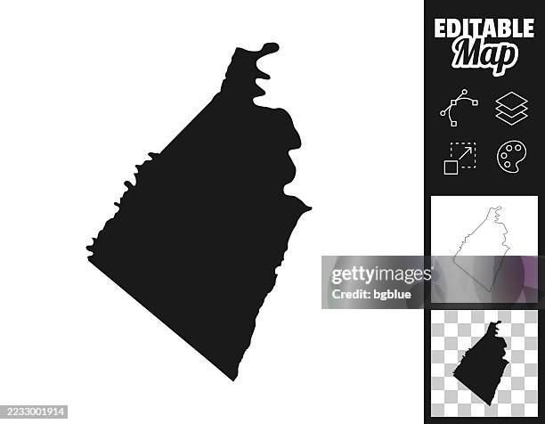 jefferson county, west virginia maps for design. easily editable - charles town west virginia stock illustrations