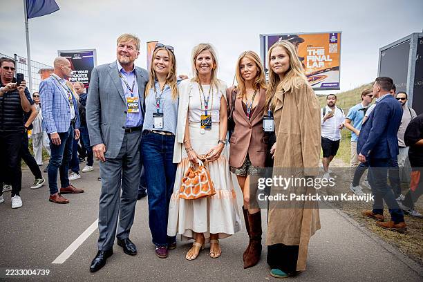 King Willem-Alexander of The Netherlands, Princess Ariane of The Netherlands, Queen Maxima of The Netherlands, Princess Alexia of The Netherlands and...