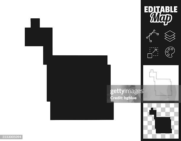 ward county, north dakota maps for design. easily editable - minot north dakota stock illustrations