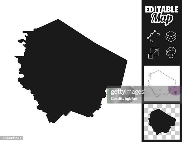 fort bend county, texas maps for design. easily editable - fort bend county stock illustrations