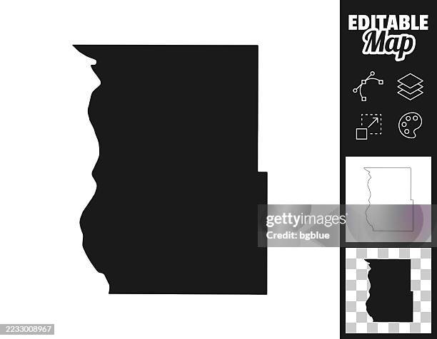 emmons county, north dakota maps for design. easily editable - yorkshire map stock illustrations