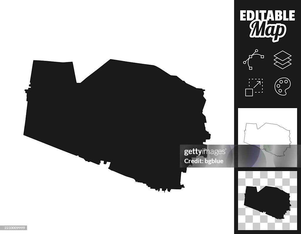 Williamson County, Tennessee maps for design. Easily editable
