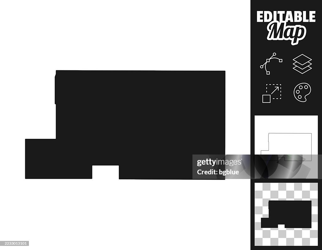 Mahoning County, Ohio maps for design. Easily editable
