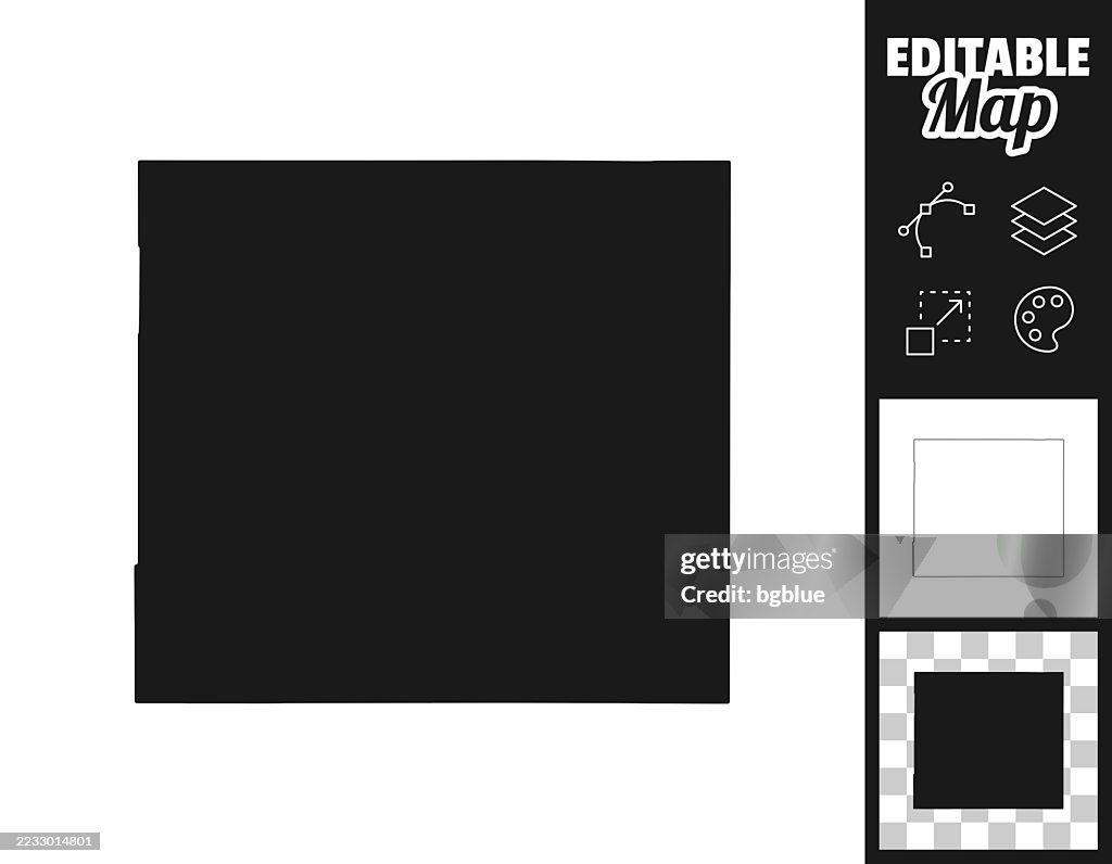 Karten von Cochise County, Arizona. Leicht editierbar