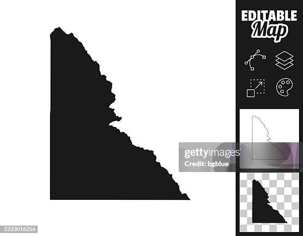 shoshone county, idaho maps for design. easily editable - wallace stock illustrations