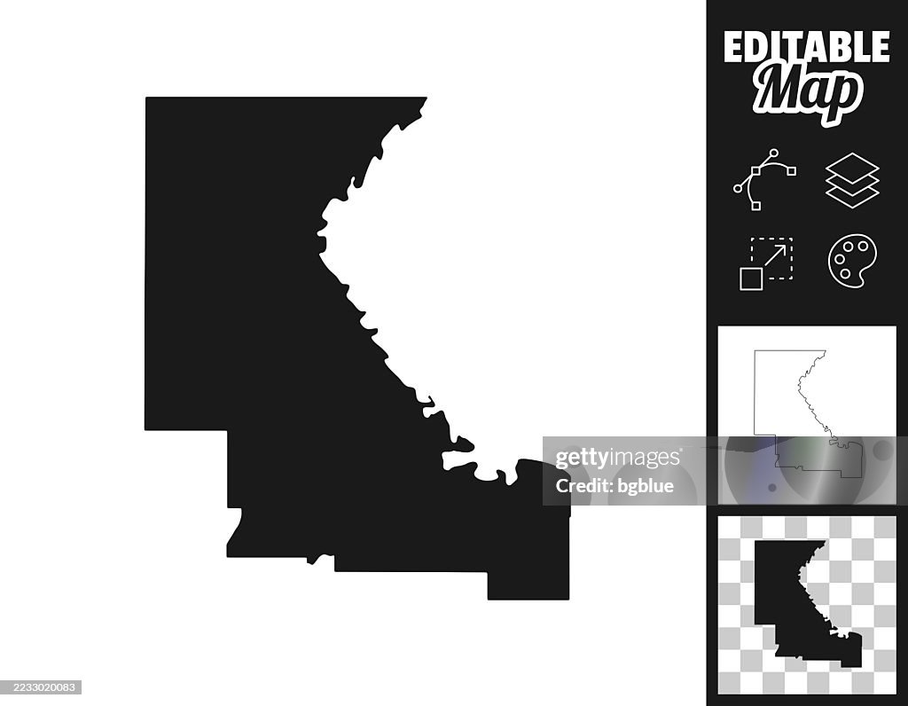 Riley County, Kansas maps for design. Easily editable